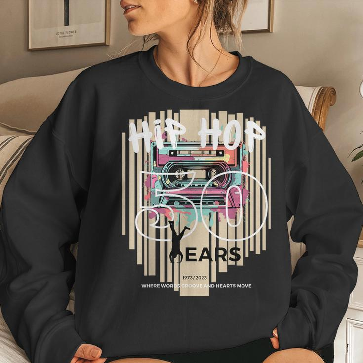 Hip Hop 50 Years Anniversary Celebrating Evolution Legacy Women Sweatshirt Gifts for Her