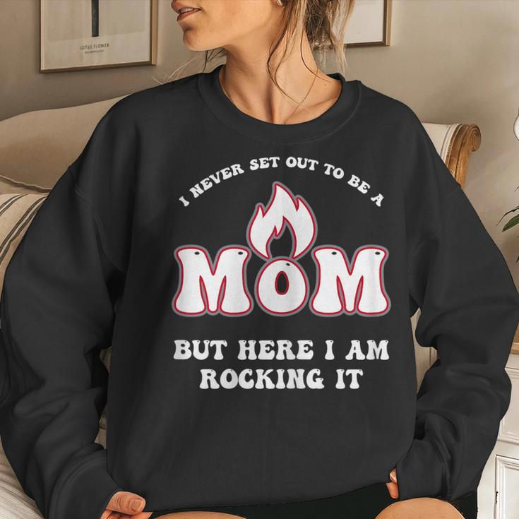 Hot Mom Mature Mothers Flaming O Rocking It For Mom Women Sweatshirt Gifts for Her