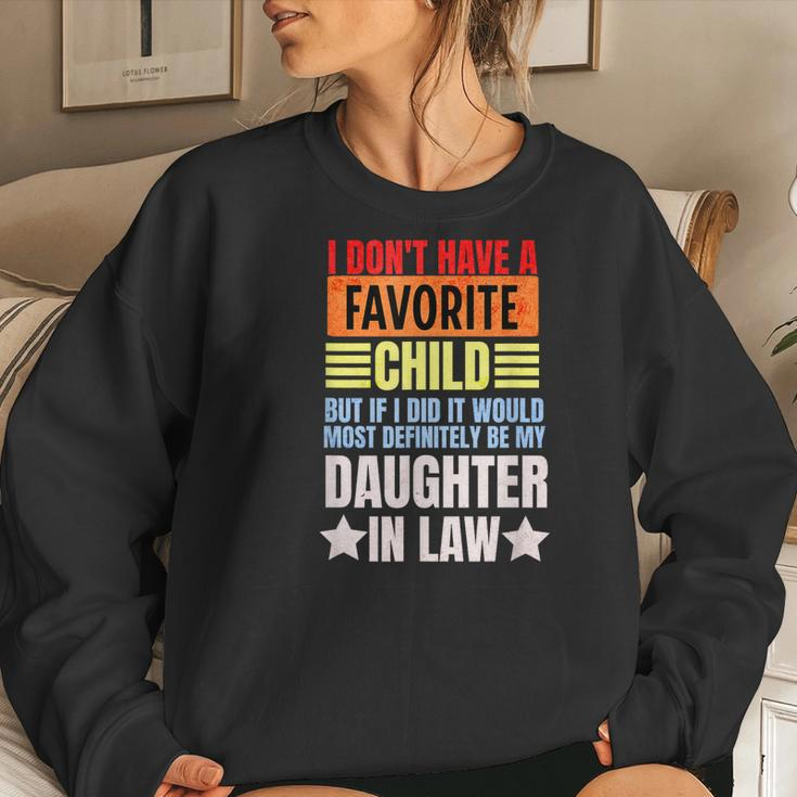 I Dont Have A Favorite Child But If I Did Daughter In Law Women Crewneck Graphic Sweatshirt Gifts for Her
