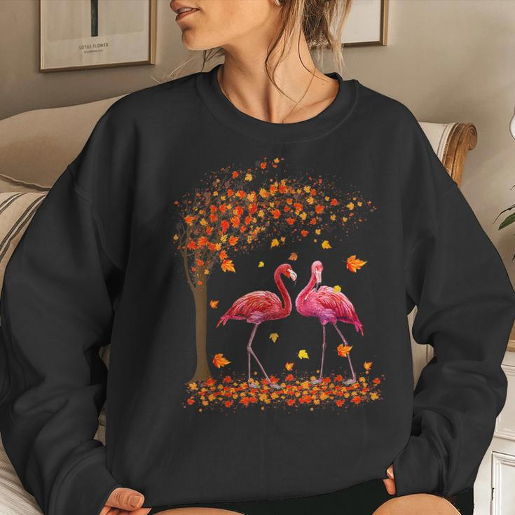 It's Fall Y'all Flamingo Thanksgiving Halloween Women Sweatshirt Gifts for Her