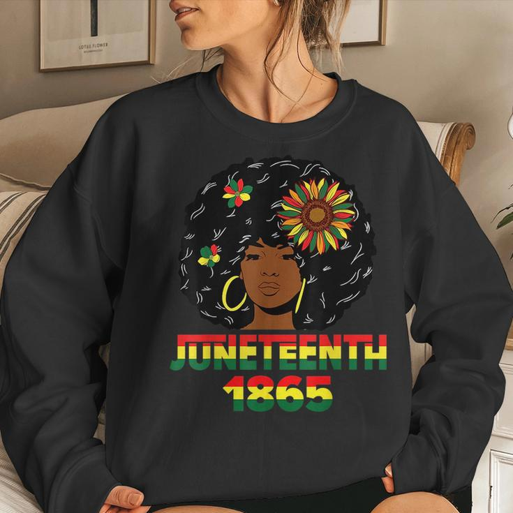 Junenth 1865 Women Junenth American African Women Women Crewneck Graphic Sweatshirt Gifts for Her