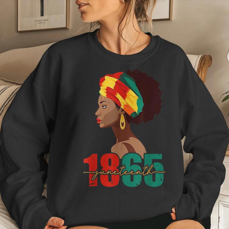Junenth Is My Independence Day Black Women Black Pride Women Crewneck Graphic Sweatshirt Gifts for Her