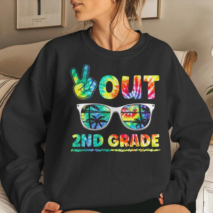 Last Day Of School Peace Out 2Nd Grade Teachers Kids Women Sweatshirt Gifts for Her