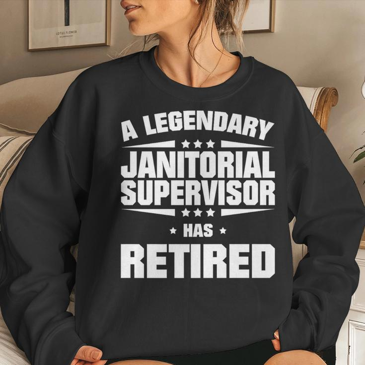 A Legendary Janitorial Supervisor Has Retired Women Sweatshirt Gifts for Her