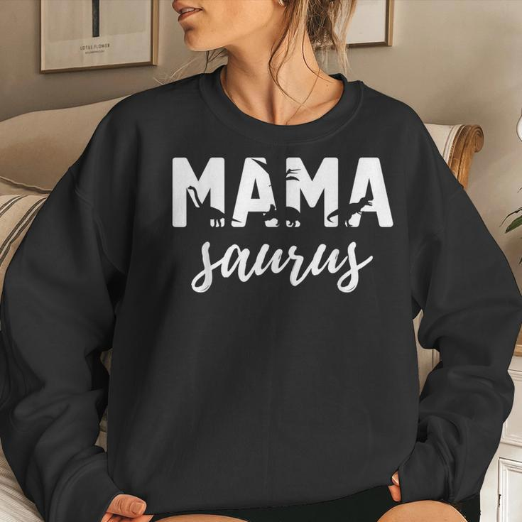 Mama Saurus Dinosaur Dino Mom Mommy Trex Women Sweatshirt Gifts for Her