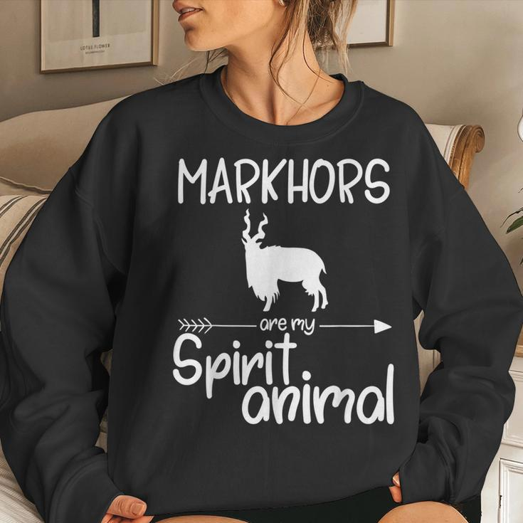 Markhors Are My Spirit Animal For Goat Kid Women Sweatshirt Gifts for Her