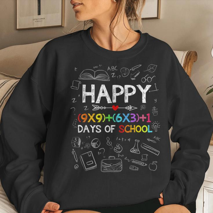 Math Formula 100 Days Of School Boys Girls Teacher Kid Women Sweatshirt Gifts for Her