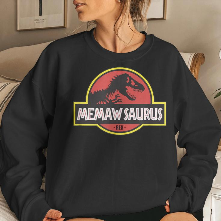 Memaw SaurusRex Dinosaur Mother Day Women Sweatshirt Gifts for Her