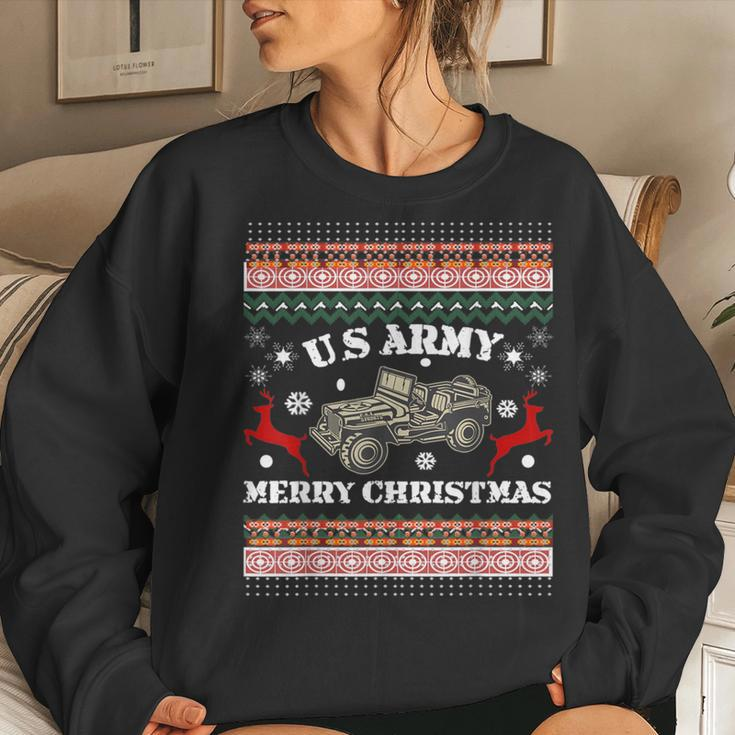 Merry Christmas-Us Army-Ugly Christmas SweaterWomen Sweatshirt Gifts for Her