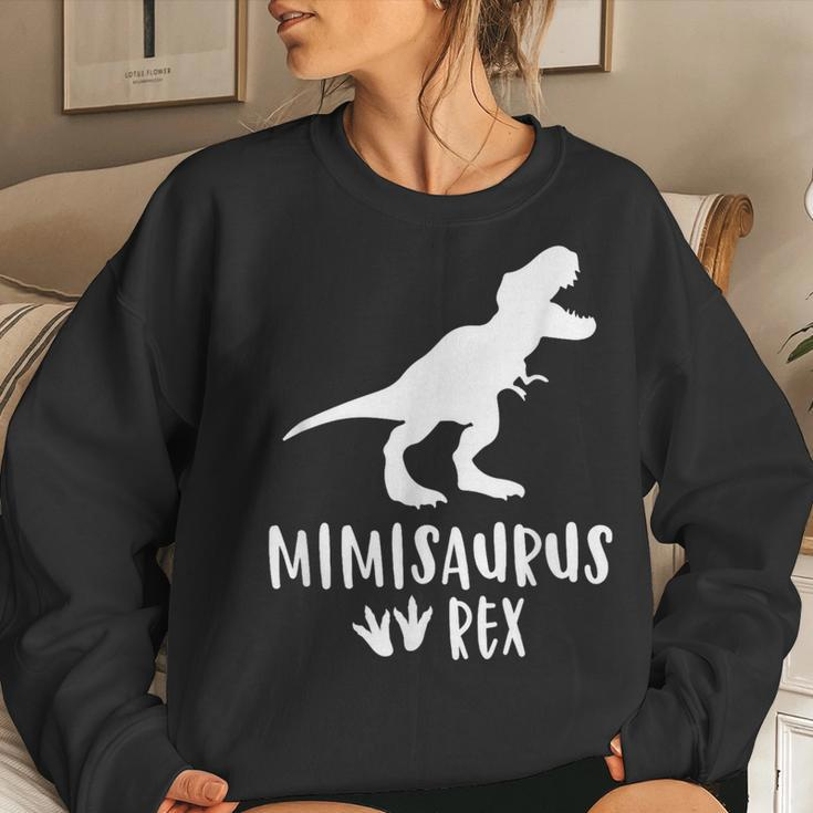 MimisaurusRex For Grandma Dinosaur Women Sweatshirt Gifts for Her