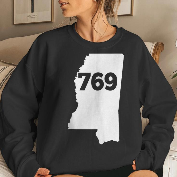 Mississippi 769 Area Code Women Sweatshirt Gifts for Her