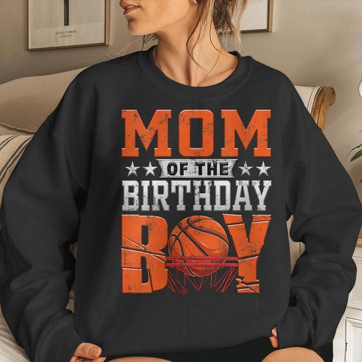 Mom Basketball Birthday Boy Family Baller B-Day Party Women Sweatshirt Gifts for Her