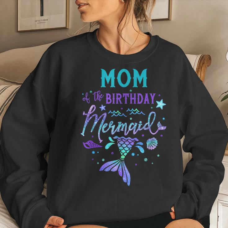 Mom Of The Birthday Mermaid Theme Party Squad Security Mommy Women Sweatshirt Gifts for Her