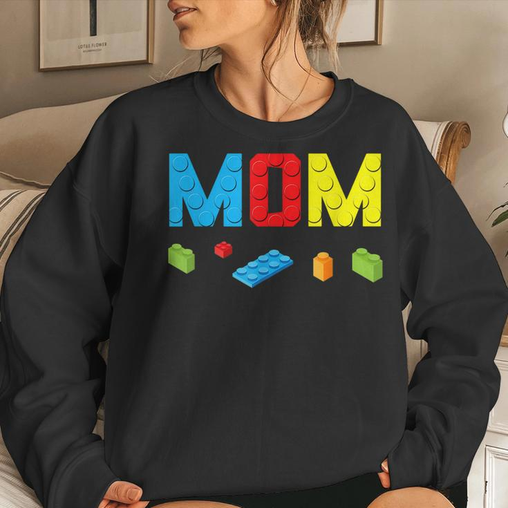 Mom Master Builder Building Bricks Blocks Family Set Parents Women Sweatshirt Gifts for Her