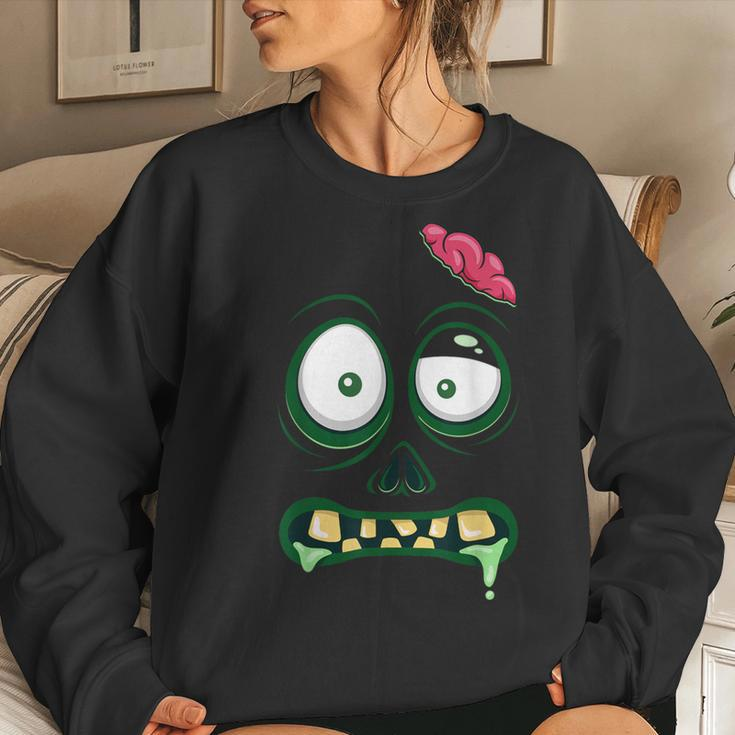 Monster Face Halloween Matching Costume Zombie Kid Women Sweatshirt Gifts for Her