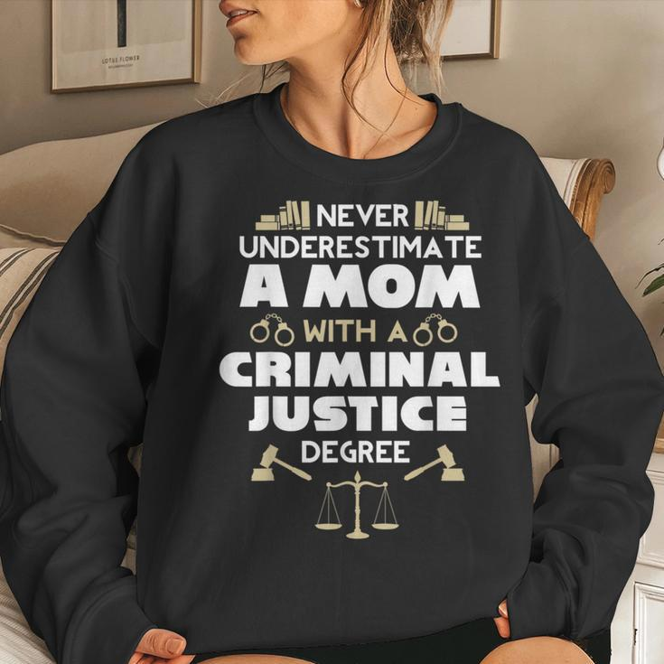 Mother's Day Never Underestimate A Mom Women Sweatshirt Gifts for Her