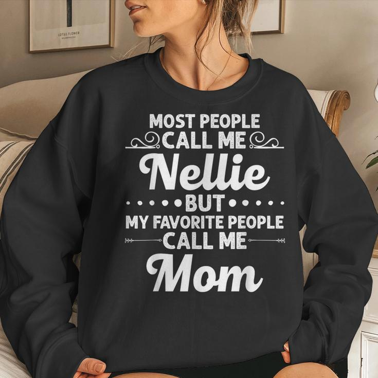 Nellie Name Mother's Day Personalized Mom Women Sweatshirt Gifts for Her