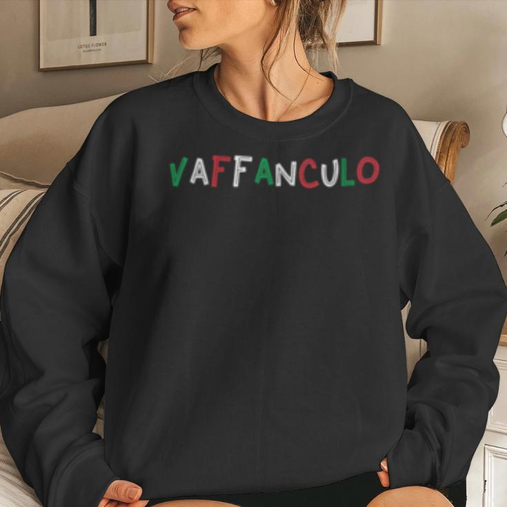 Offensive Italian Word Vaffanculo Women Sweatshirt Gifts for Her