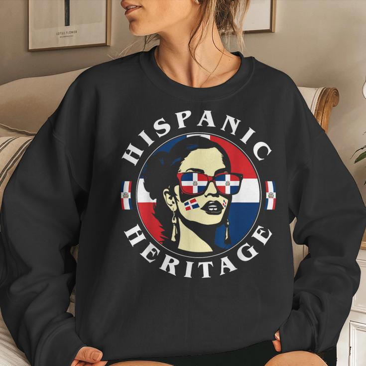 Hispanic Heritage Dominican Republic And Flag Women Sweatshirt Gifts for Her
