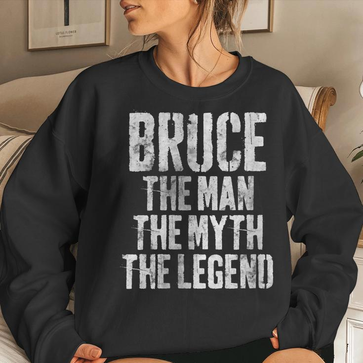 Personalized Bruce The Man The Myth The Legend Women Sweatshirt Gifts for Her