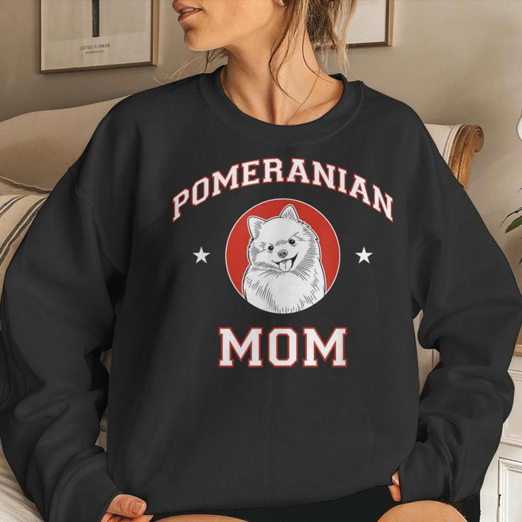Pomeranian Mom Dog Mother Women Sweatshirt Gifts for Her