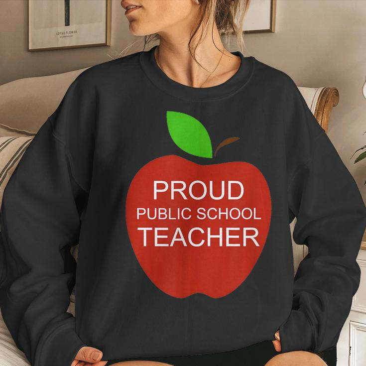 Proud Public School Teacher Appreciation Love Teaching Women Sweatshirt Gifts for Her