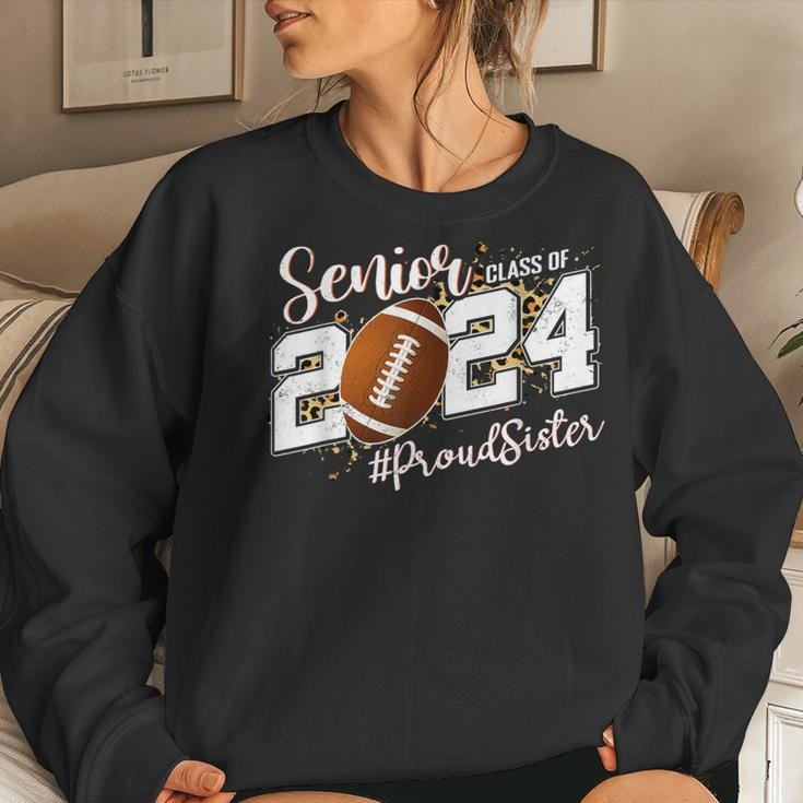 Proud Sister Of A 2024 Senior Football Graduate Class 2024 Women Sweatshirt Gifts for Her