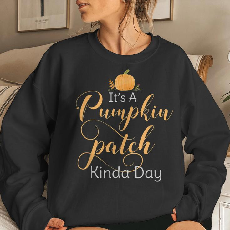 Pumpkin Patch Halloween Theme Fall Season Halloween Theme Women Sweatshirt Gifts for Her