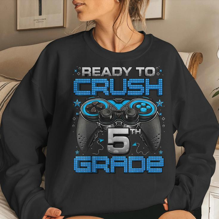 Ready To Crush 5Th Grade Level Unlocked Game On 5Th Grade Women Sweatshirt Gifts for Her