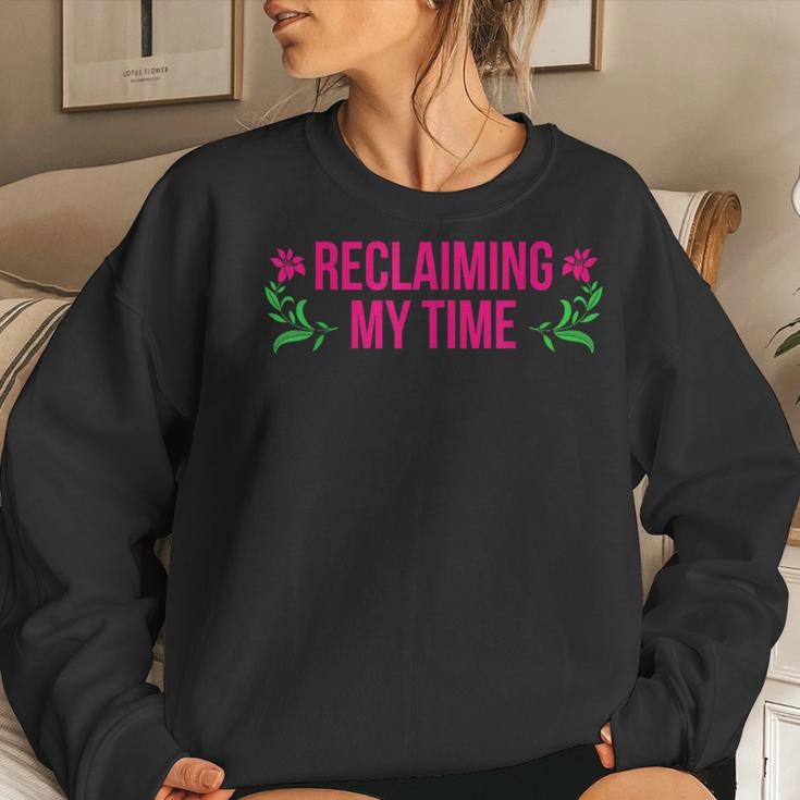 Reclaiming My Time Auntie Maxine Waters Quote Political Women Sweatshirt Gifts for Her