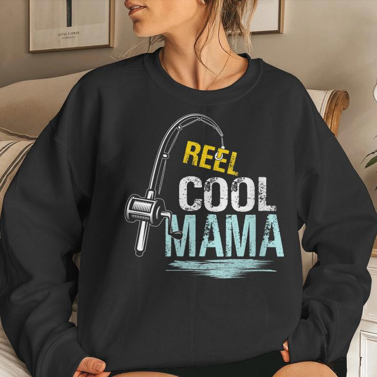 Reel Cool Mama Fishing Fisherman Retro For Women Women Sweatshirt Gifts for Her