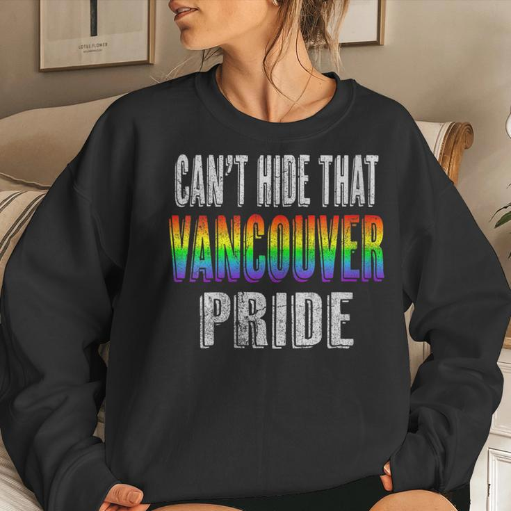 Retro 70S 80S Style Cant Hide That Vancouver Gay Pride Women Sweatshirt Gifts for Her