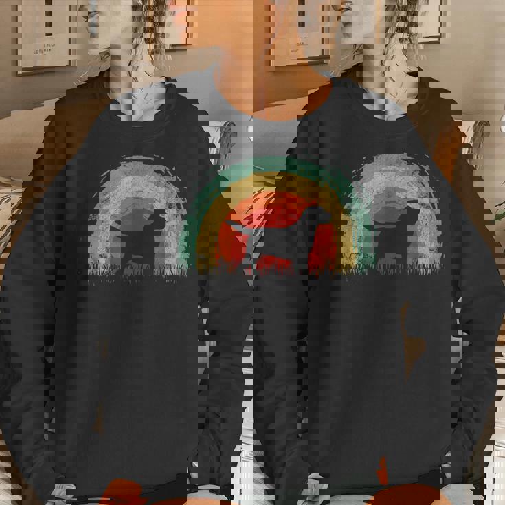 Retro Cavador Vintage Rainbow Dog Women Women Sweatshirt Gifts for Her Retro Cavador Vintage Rainbow Dog Women Women Sweatshirt Gifts for Her