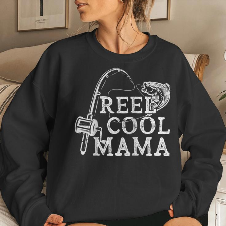 Retro Reel Cool Mama Fishing Fisher For Women Women Sweatshirt Gifts for Her