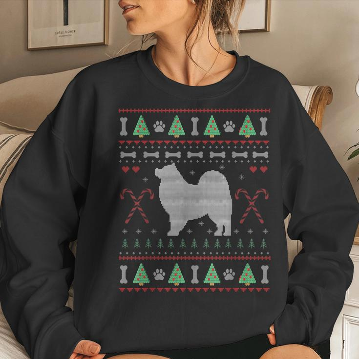Samoyed Ugly Sweater Christmas Dog Lover Women Sweatshirt Gifts for Her