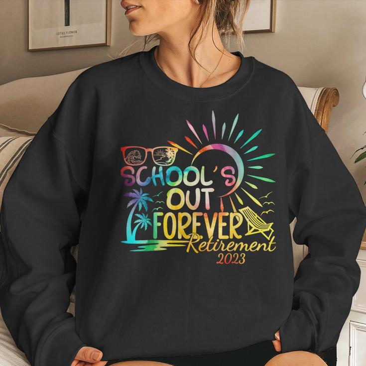Schools Out Forever Retired Teacher Retirement 2023 Summer Women Sweatshirt Gifts for Her