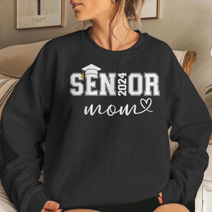 Senior Mom 2024 College University Graduation Class Of Women Sweatshirt Gifts for Her