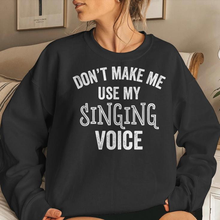 Singing Voice Singer Choir Chorus Music Teacher Women Sweatshirt Gifts for Her