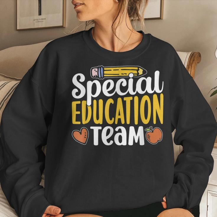 Special Education Team Teacher Sped Awareness Cute Women Sweatshirt Gifts for Her