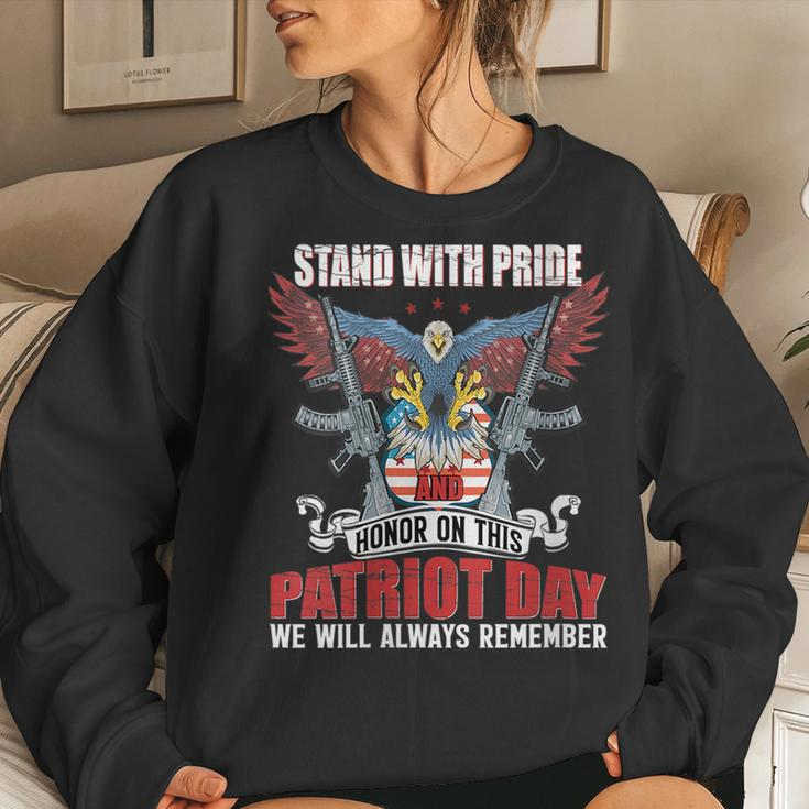Stand With Pride And Honor Patriot Day 911 Sweatshirt Gifts for Her