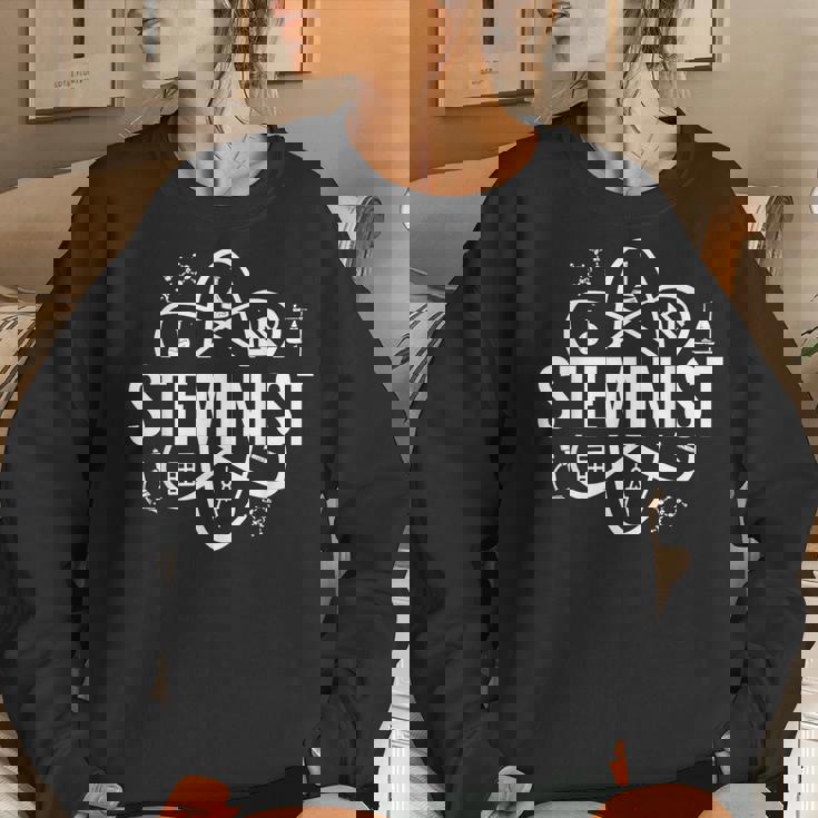 Steminist Equality Female Nerdy Student Teacher Science Geek Women Sweatshirt Gifts for Her