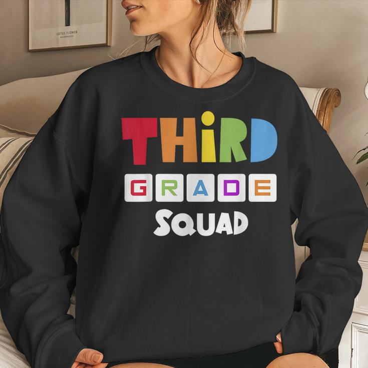 Third Grade Squad Team 3Rd Grade Teacher Women Sweatshirt Gifts for Her