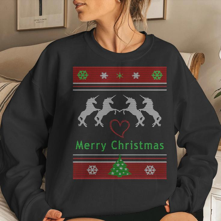 Unicorn Ugly Christmas Sweater Girls Birthday Women Sweatshirt Gifts for Her