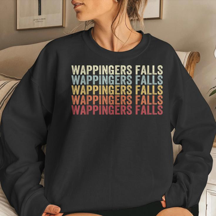 Wappingers Falls New York Wappingers Falls Ny Retro Vintage Women Sweatshirt Gifts for Her