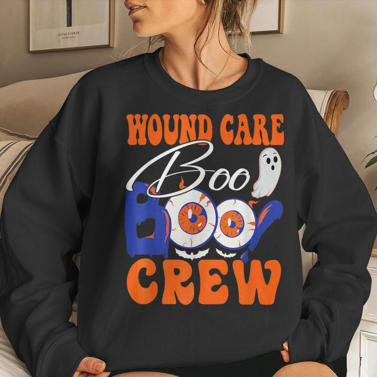 Wound Care Boo Boo Crew Doctor Nurse Halloween Women Sweatshirt Gifts for Her