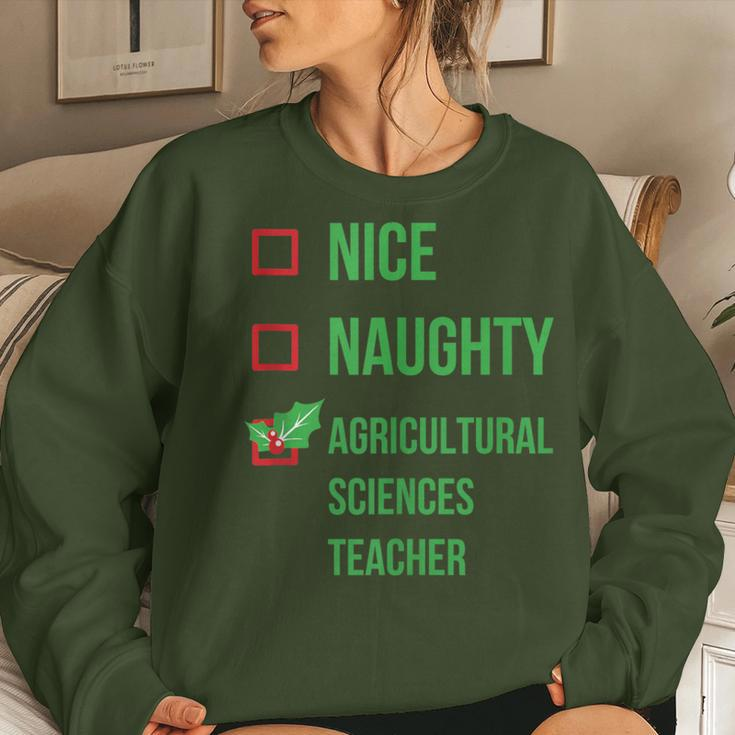 Agricultural Sciences Teacher Pajama Christmas Women Sweatshirt Gifts for Her