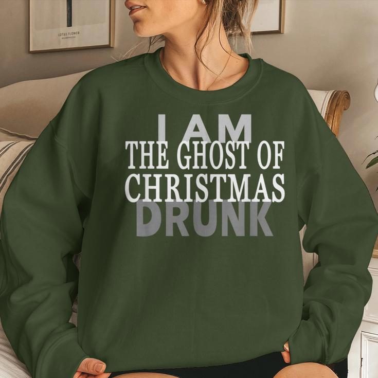 Christmas Carol Ghost Quote Drunk Women Sweatshirt Gifts for Her