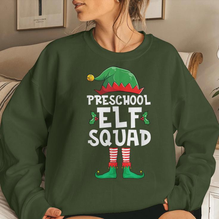Preschool Elf Squad Christmas Teacher Student Matching Women Sweatshirt Gifts for Her
