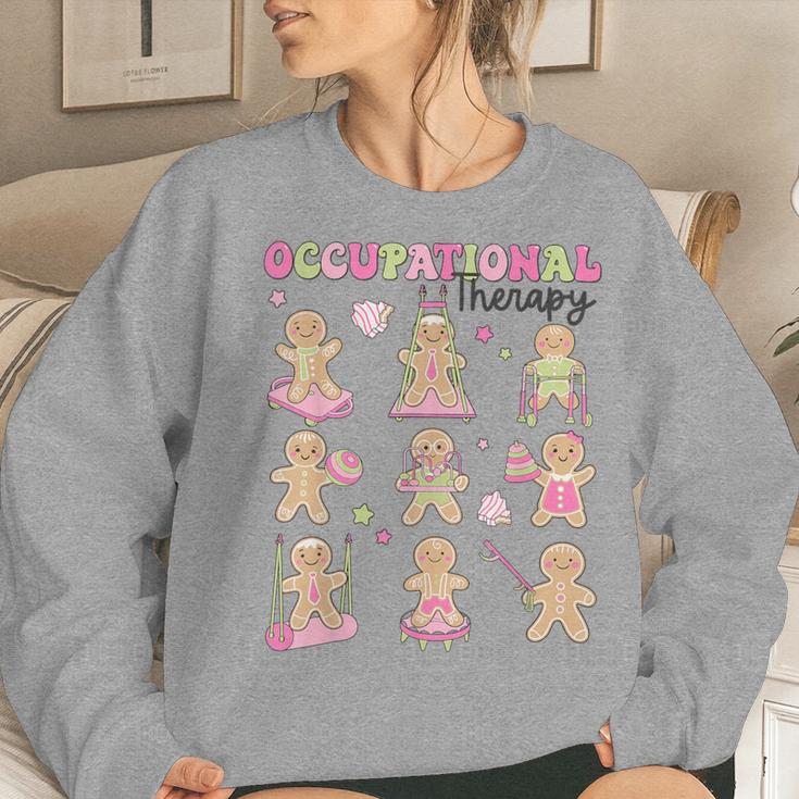 Occupational Therapy Ot Ota Christmas Gingerbread Xmas Women Sweatshirt Gifts for Her