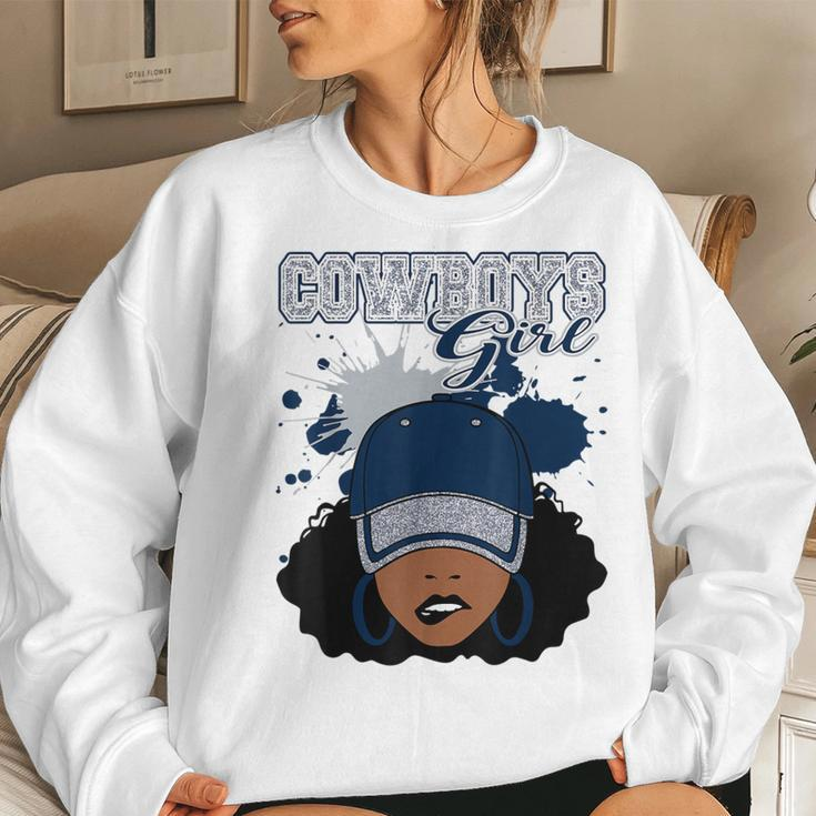 Cowboys Girl Sports Fan Team Spirit Women Sweatshirt Gifts for Her